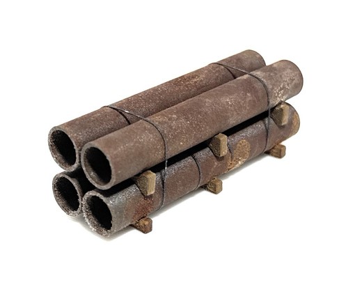 Scale 20ft rusty pipe - rusty,